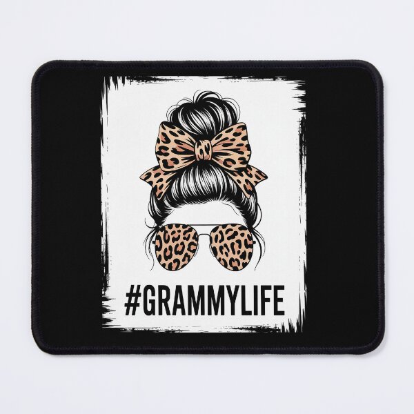 Item preview, grammy life Messy Bun Leopard designed and sold by Moxizz.
