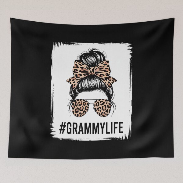 Item preview, grammy life Messy Bun Leopard designed and sold by Moxizz.