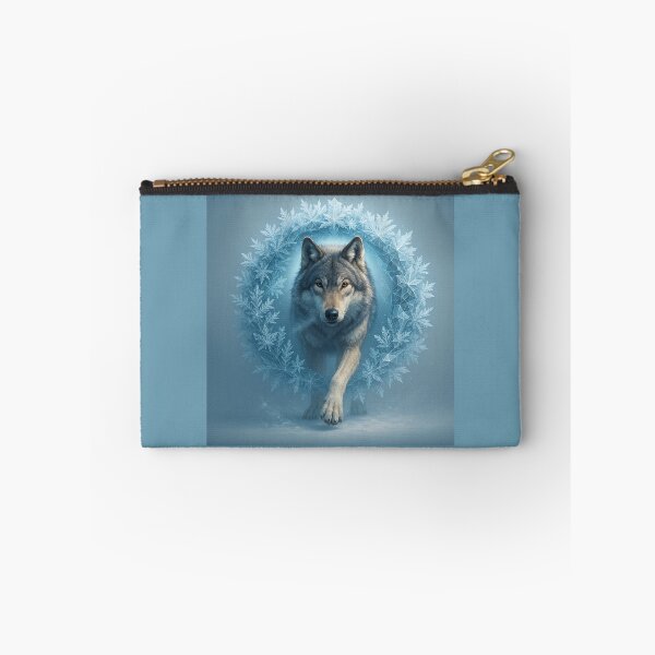 Item preview, Wolf Frost Portal Art | Ice Crystal Geometric Wildlife designed and sold by GeoWild Designs.