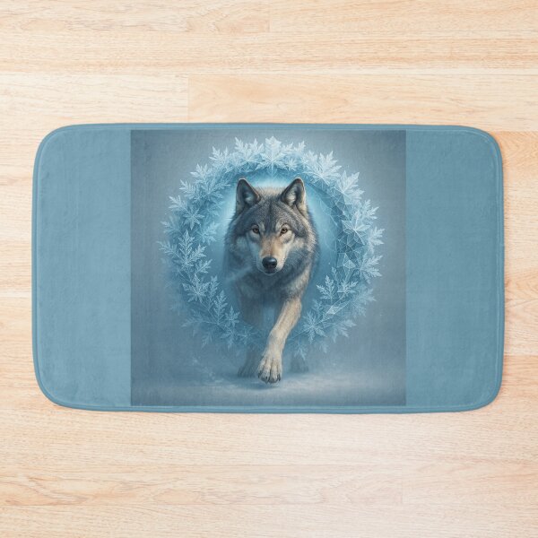 Item preview, Wolf Frost Portal Art | Ice Crystal Geometric Wildlife designed and sold by GeoWild Designs.
