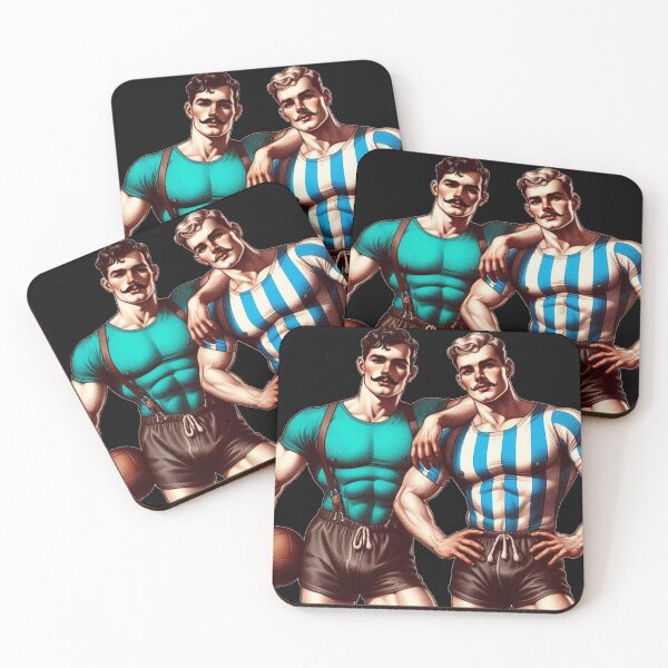 Item preview, 1920s Vintage Gay Sports Wear Football Gay Pride Graphic Design designed and sold by ItsAKinkThing.