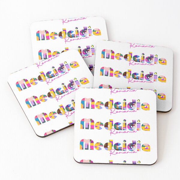 Item preview, Medgidia, Romania, Vibrant Abstract City Typography Art designed and sold by Wanderful-roads.