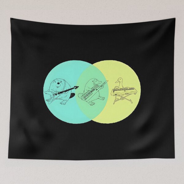 Item preview, Keytar Platypus Venn Diagram designed and sold by nlcpdqfmwk76.