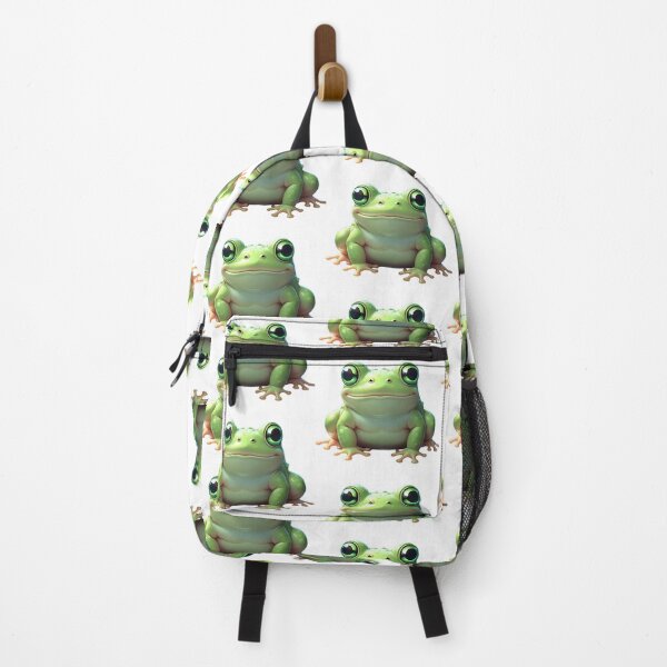 Item preview, Puffy Lily Pad Frog – Cute Kawaii Froggy Sticker designed and sold by Velora_art01.