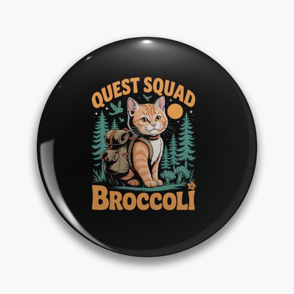Item preview, Quest Fantasy Squad Broccoli Kitten Funny Cat designed and sold by TiredPack.