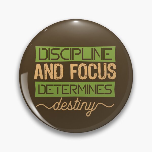 Item preview, Discipline and Focus Determines Destiny | Self-Mastery, Success & Intentional Living Quote designed and sold by Maltachi Designs.