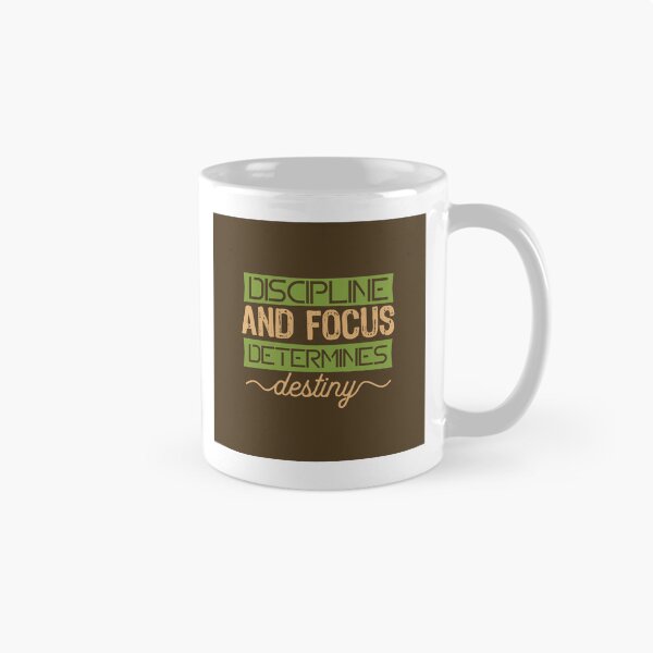 Item preview, Discipline and Focus Determines Destiny | Self-Mastery, Success & Intentional Living Quote designed and sold by Maltachi Designs.