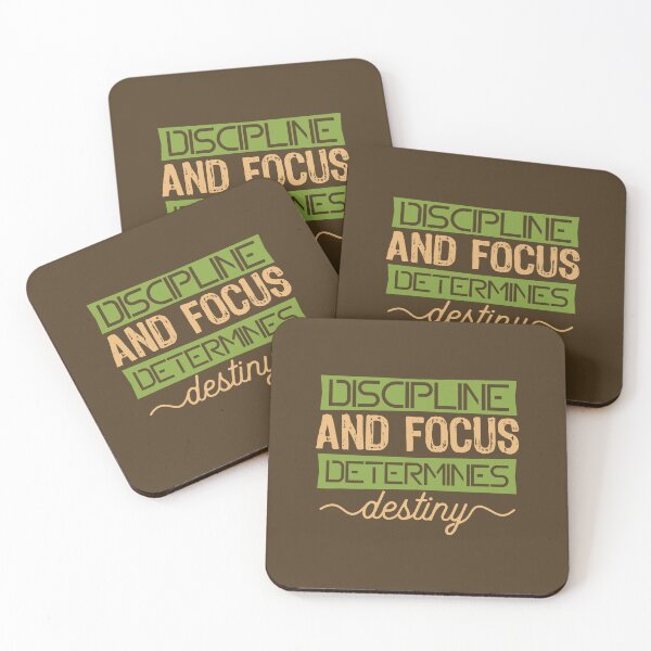 Item preview, Discipline and Focus Determines Destiny | Self-Mastery, Success & Intentional Living Quote designed and sold by Maltachi Designs.