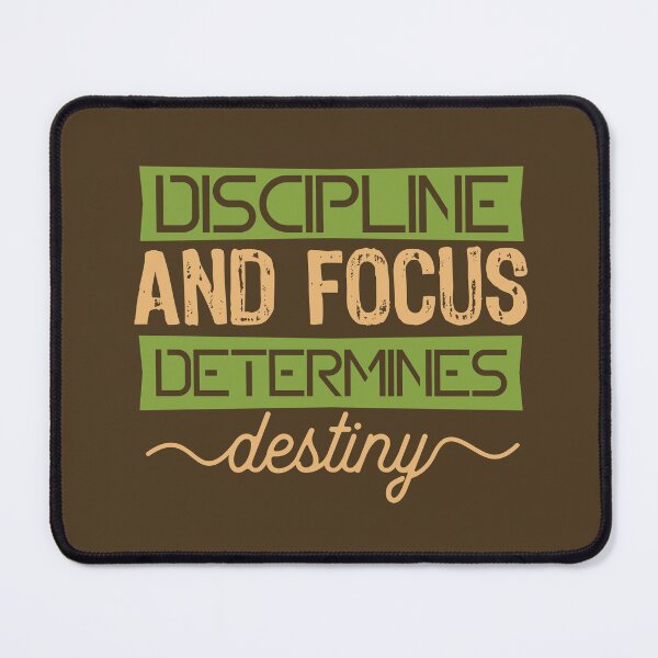 Item preview, Discipline and Focus Determines Destiny | Self-Mastery, Success & Intentional Living Quote designed and sold by Maltachi Designs.