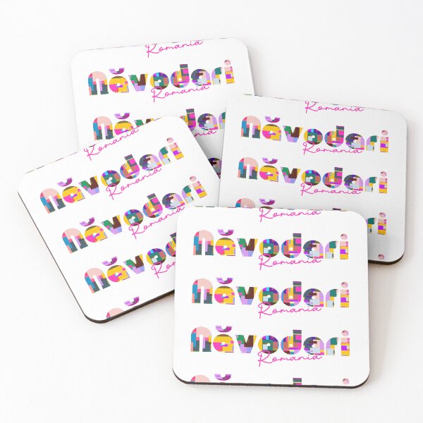 Item preview, Năvodari, Romania, Vibrant Abstract City Typography Art designed and sold by Wanderful-roads.