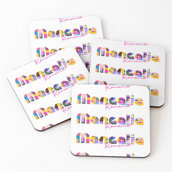 Item preview, Mangalia, Romania, Vibrant Abstract City Typography Art designed and sold by Wanderful-roads.