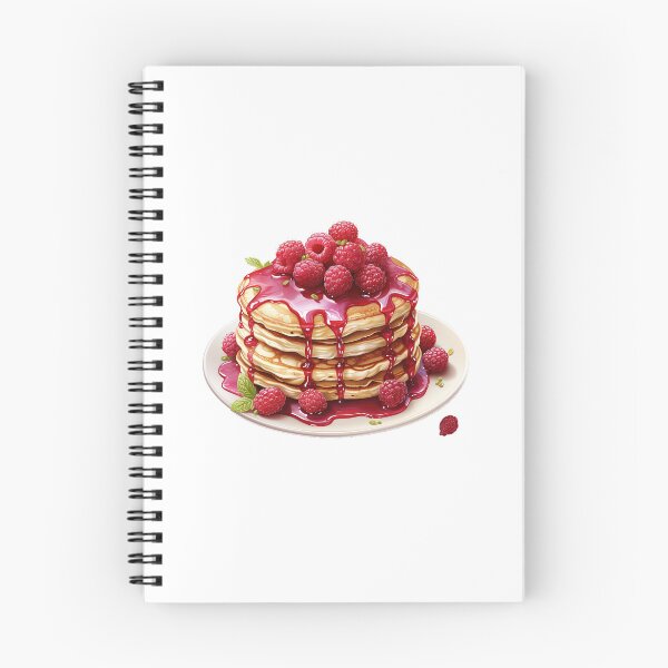 Item preview, "Raspberry Pancake | Raspberries Sticker | Sweet Berry Aesthetic Art" designed and sold by Mandayartstudio.