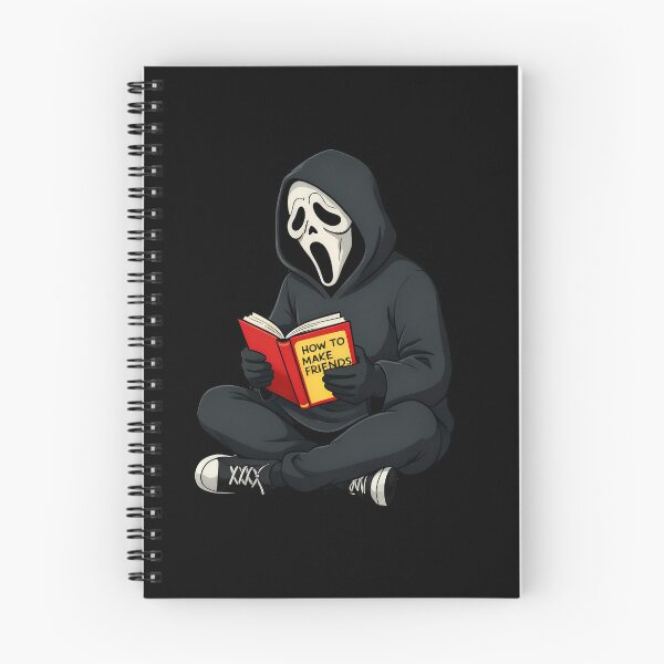 Item preview, Scary Face Ghost Mask Reading Boook - Introverted Art designed and sold by Dot1001.