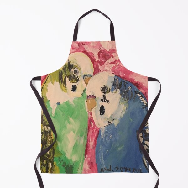 Item preview, Green and Blue Budgie designed and sold by LeahJustyceArt.