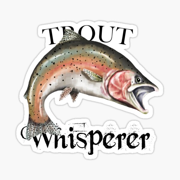 Vista previa del artículo con la obra «Trucha Whisperer», diseñado y vendido por pjwuebker.