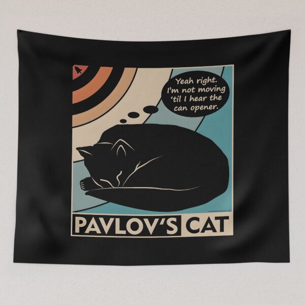 Aperçu de l'œuvre Le chat de Pavlov – Une psychologie amusante créée et vendue par nlcpdqfmwk76.