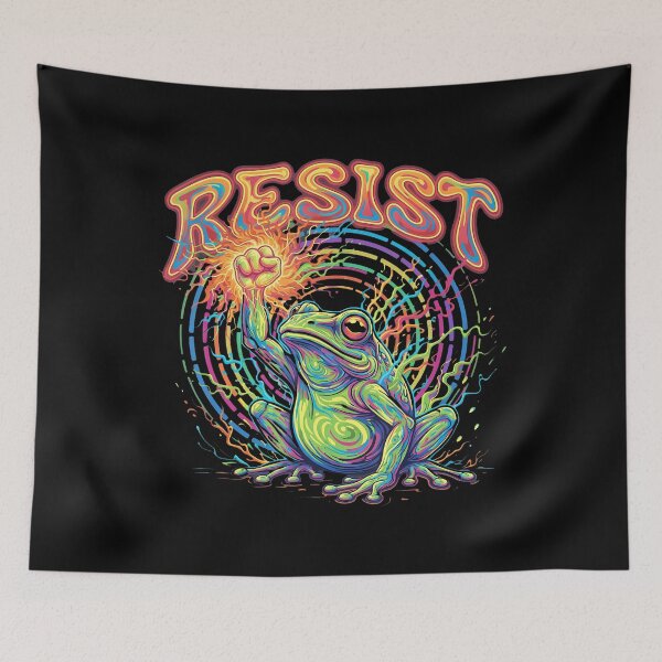 Item preview, Portland Frog Protes Funny Portland Frog Protest designed and sold by keatnybolho.