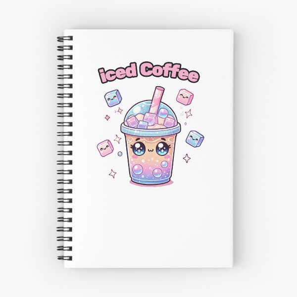 Item preview, Iced Coffee – Cute Kawaii Pastel Drink Art designed and sold by Smile-AlNo.