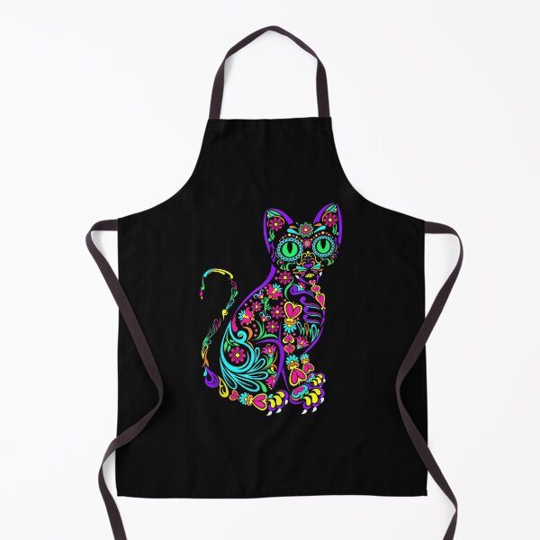 Item preview, Cat Kitty Kitten Paws Sugar Skull Calavera Halloween Gato designed and sold by TyrelKoch.
