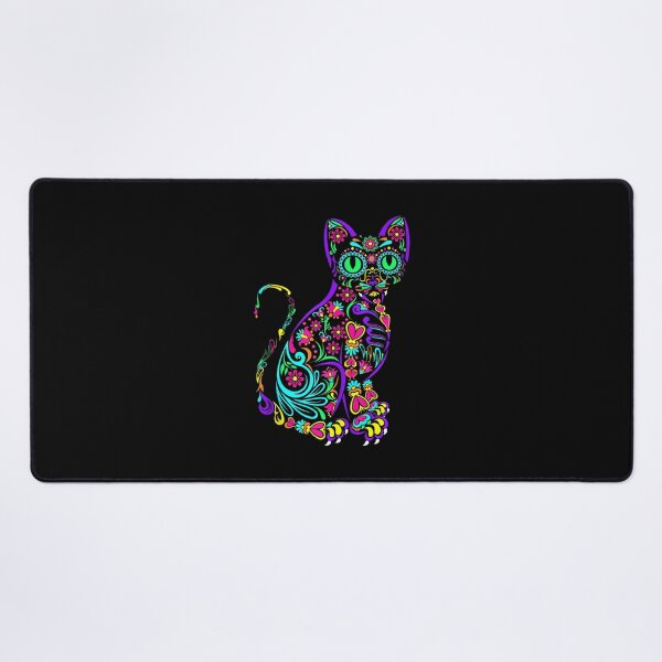 Item preview, Cat Kitty Kitten Paws Sugar Skull Calavera Halloween Gato designed and sold by TyrelKoch.
