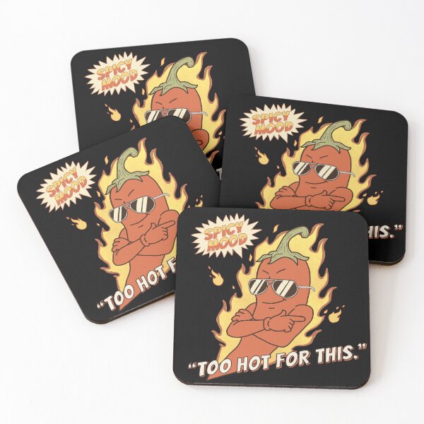 Item preview, Spicy Mood Funny Chili Pepper – Too Hot For This Food Humor Design designed and sold by Popstudio85.