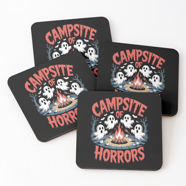 Item preview, Campsite Of Horrors Ghostly Gatherings By The Fire Spooky Camping Adventures designed and sold by StuffNestie.