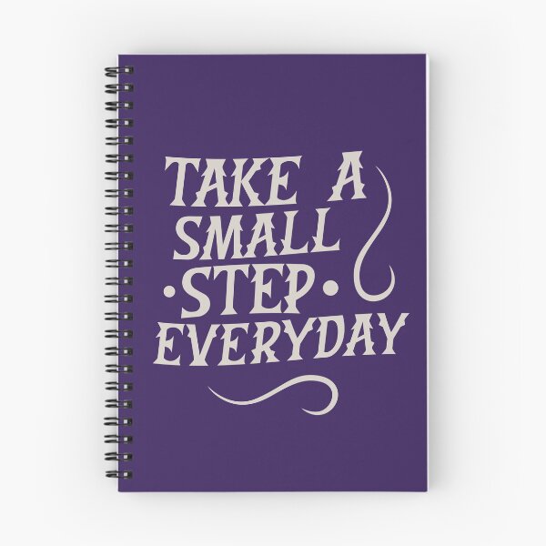 Item preview, Take A Small Step Every Day | Consistency, Progress & Overcoming Inertia Quote designed and sold by Maltachi Designs.