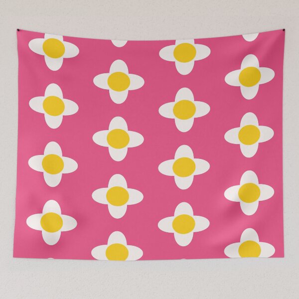Aperçu de l'œuvre Bob le Chat Animal Crossing Motif floral minimaliste créée et vendue par The Minimal Geek Apparels.
