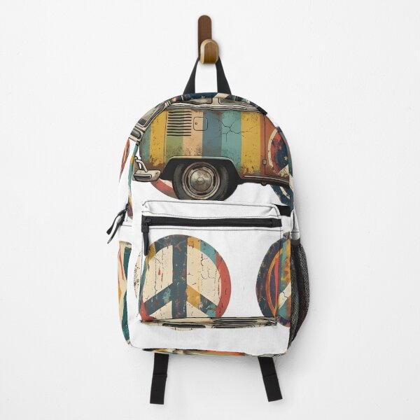 Item preview, Vintage Hippie Bus Peace Patterns Retro 70s Vibe Graphic designed and sold by bendypraetor0f.