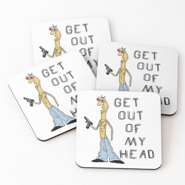 Item preview, Get Out Of My Head - Funny  Smiling Friends Dj Spit Meme designed and sold by JoelKuna613.