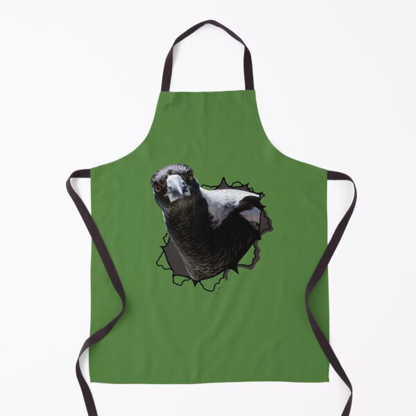 Item preview, Australian Magpie Bursting Through Green Background designed and sold by Barry Callister Photography.