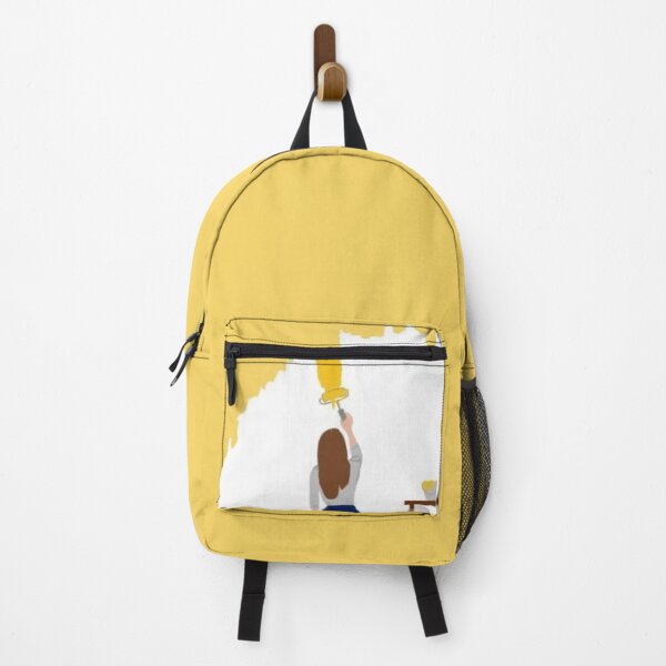 Item preview, Minimal Girl Painting Wall – Yellow Aesthetic Wall Art designed and sold by LunaArtology.