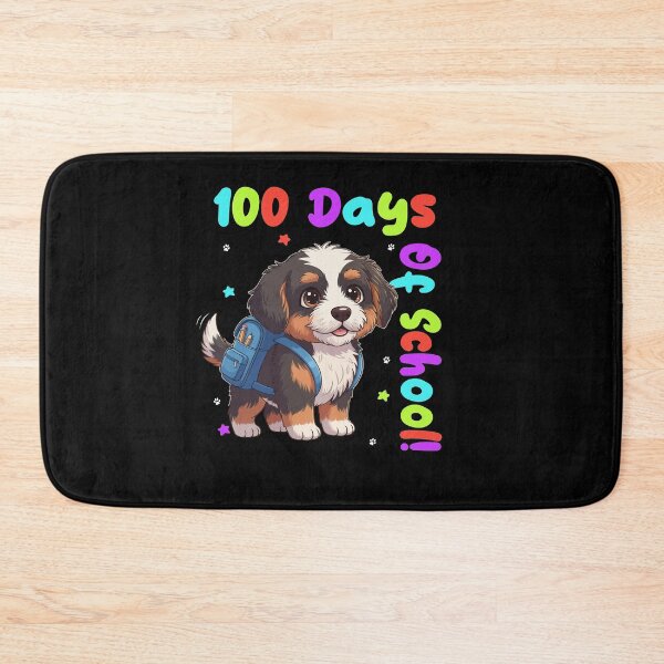 Item preview, Cute Bernedoodle Dog 100 Days of School Celebration Design - Dog Lovers designed and sold by The Real Life Symphony.