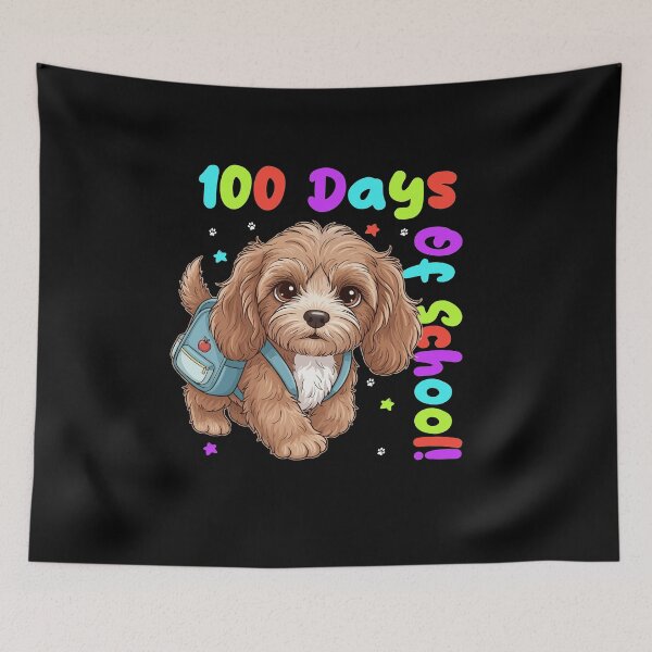 Item preview, Cute Cockerpoo Dog 100 Days of School Celebration Design - Dog Lovers designed and sold by The Real Life Symphony.
