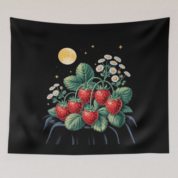 Item preview, Funny Strawberry Plants by Night with full moon outfit designed and sold by RuthGAArt.