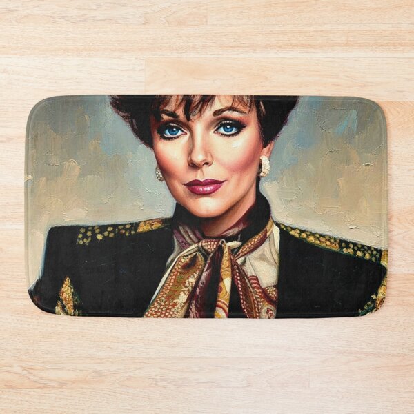 Item preview, 80s Soap Opera Icon Portrait Art | Power Dressing Gold Jewelry Painting | Dramatic High Fashion designed and sold by Art's Diner.