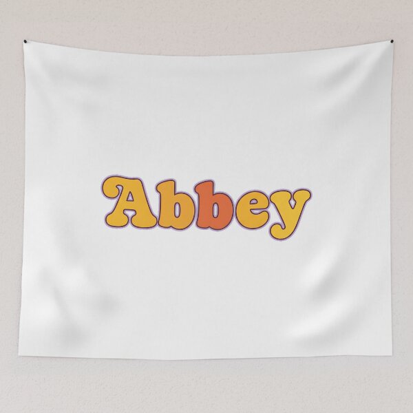 Item preview, Abbey Personalized Name Wavy Retro Shirt, Coffee Mug, Sticker Gift designed and sold by HelixPedia.