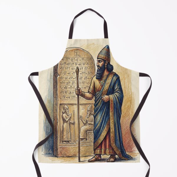 Item preview, King Hammurabi and Babylonian Code of Law Art Design designed and sold by Redbdon.