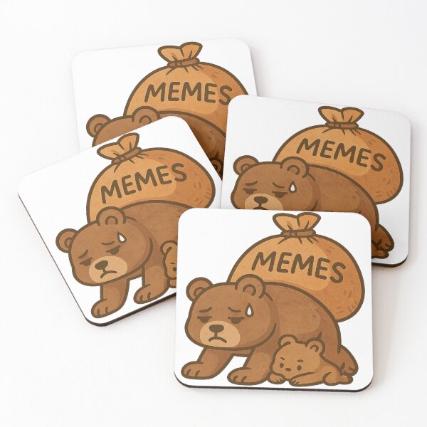 Item preview, Kawaii Meme Overload – Tired Bear Mood designed and sold by kimkosovo.