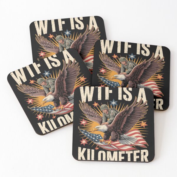Item preview, WTF Is A Kilometer Funny George Washington Riding Eagle  designed and sold by RoyTill0Art.
