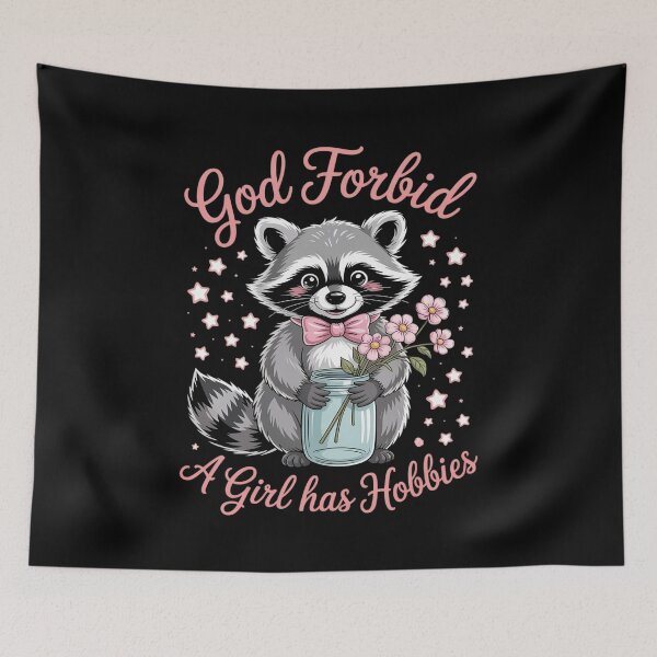 Item preview, God Forbid A Girl Has Hobbies  designed and sold by RuthGAArt.