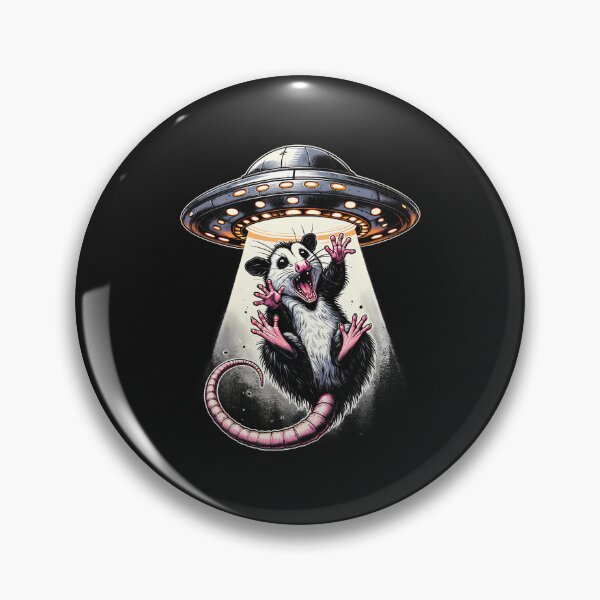 Item preview, Opossum Funny Alien Abduction Ufo Meme Possum designed and sold by ArleneJene.