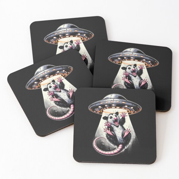 Item preview, Opossum Funny Alien Abduction Ufo Meme Possum designed and sold by ArleneJene.
