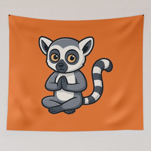 Item preview, Calm Meditating Lemur designed and sold by Ivy-Triggs.