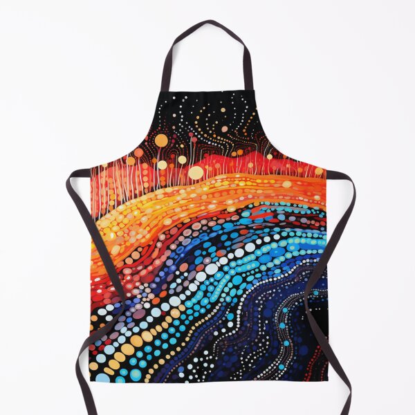 Item preview, Aboriginal Inspired Dot Art - Lava Garden designed and sold by GrinGalore.