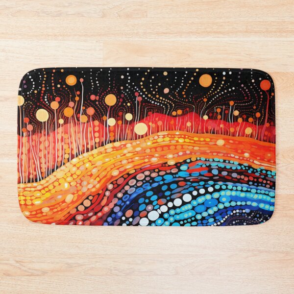 Item preview, Aboriginal Inspired Dot Art - Lava Garden designed and sold by GrinGalore.