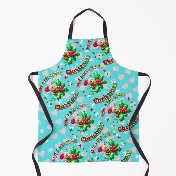Item preview, Have a Bee-utiful Christmas – Cute Bee Pattern, Festive Holiday Seamless Design designed and sold by HopeAndHustle.