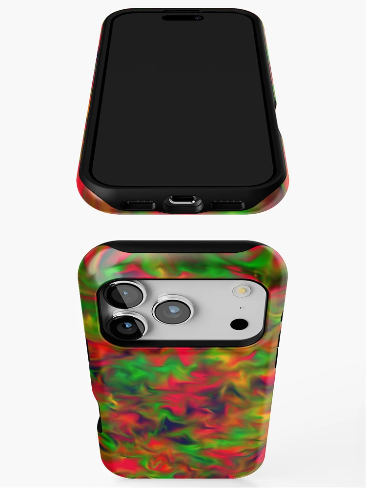 Thumbnail 3 of 4, iPhone Case, Psychedelic Rasta Pattern designed and sold by BeJahMan.