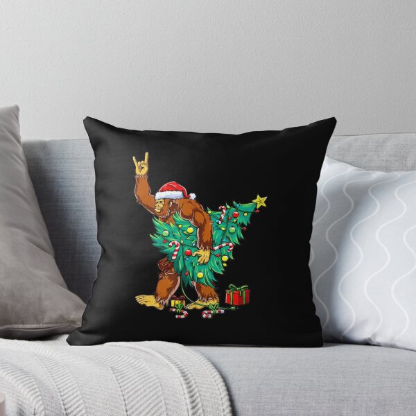 Item preview, Santa Bigfoot Rock Christmas Tree Funny Sasquatch Xmas  designed and sold by JEFDodsonArt.