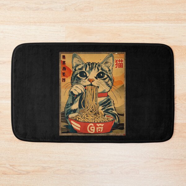 Item preview, Cat Ramen Japanese Funny Graphic Tees Kawaii Cat Anime Gifts designed and sold by EvelineCrooks10.